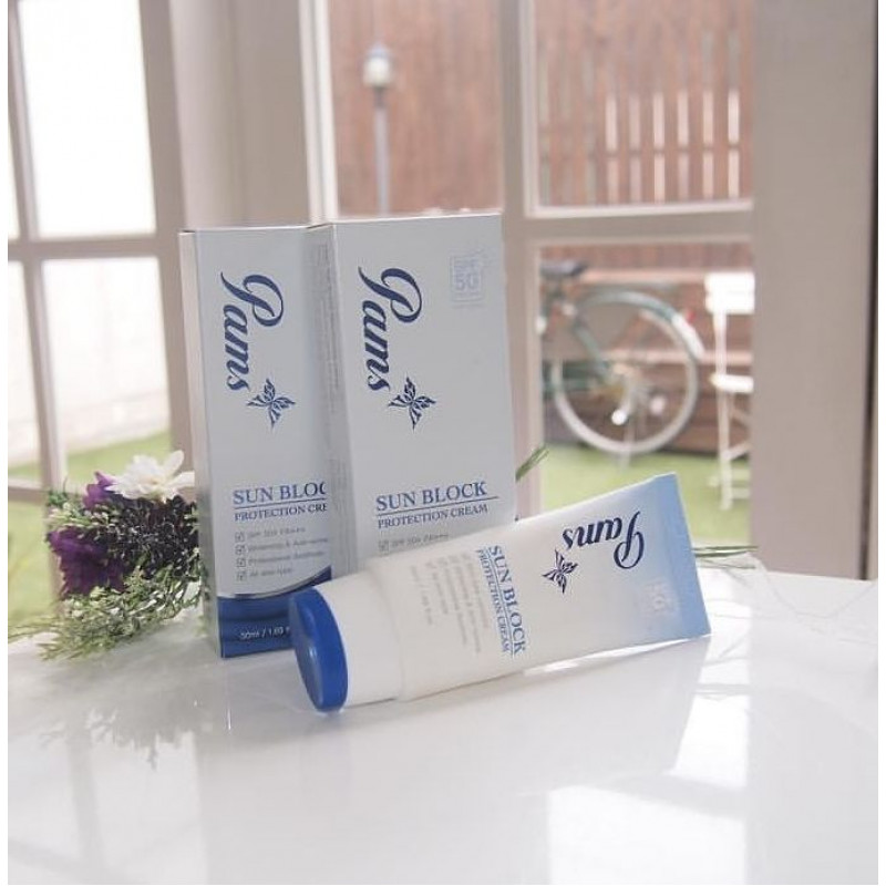 Солнцезащитный крем PAMS sunblock protection cream SPF 50+ PA+++ с доставкой по Украине  и наличием в наших магазинах